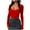 Red, variant on IROINNID Pullover Sweater for Women Long Sleeve Sweetheart Neck Slim Fit Solid Knit Cropped Pullover Twist Front Sweater,Black