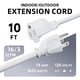 thumbnail image 2 of Cable de extensión para exteriores EP de 10 pies 16/3 SJTW con enchufe de 3 clavijas, 2 of 8