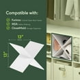 thumbnail image 5 of Furinno CUBICLE X-Shelf Cube Organizer Insert in White, 5 of 9