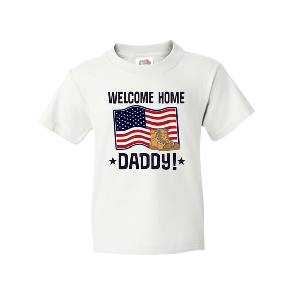 Inktastic Military Daddy Welcome Home Youth T-Shirt