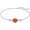 Mexican Light Orange, variant on Opal Anklet/Bracelets for Women, S925 Sterling Silver Adjustable Foot Beaded Round Charm Ankle Bracelet Anklets Jewelry Anniversary Birthday Gifts for Women-1