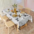 thumbnail image 5 of Bulldog Dog Rectangle Tablecloth 60"x102",Waterproof Polyester Rectangle Table Cloth, Wipeable Spillproof Polyester Tablecloth for Dining, Camping, Indoor and Outdoor, 5 of 6
