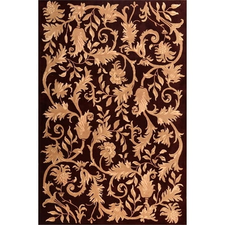 Dahlia 02 5X8 Red Handtufted Wool Area Rug