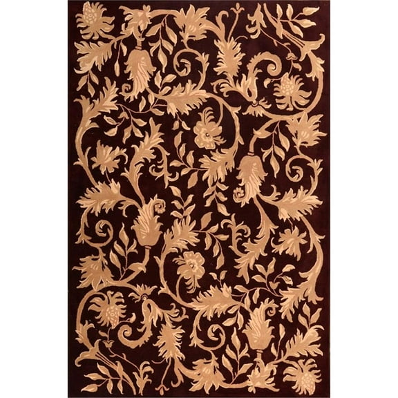 Dahlia 02 4X6 Red Handtufted Wool Area Rug