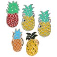 thumbnail image 3 of 5 broches de frutas originales y encantadores, estilo veraniego, pequeños, frescos, con forma de piña goteando aceite. Diseño aleatorio., 3 of 8