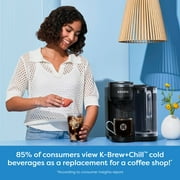 Keurig K-Brew + صانع قهوة K-Cup بارد مثلج أو ساخن ذو خدمة واحدة