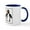 White/Navy Inside, variant on CafePress - Mumble Mumble Penguin Mug - 11 oz Ceramic Mug - Novelty Coffee Tea Cup