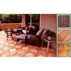 6-Pack Interlocking Teck Tiles, 12-Slat Design