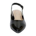 thumbnail image 6 of PEERAGE Fay Women's Wide Width Patent Leather Slingback Flats, 6 of 8