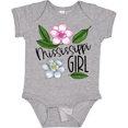 thumbnail image 3 of Inktastic Mississippi Girl Magnolia Flowers and Leaves Girls Baby Bodysuit, 3 of 5