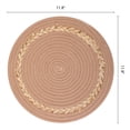 thumbnail image 5 of Set of 6 Farmhouse Woven Placemats for Dining Table Decor - Indoor, Washable, Wipeable Kitchen Table Mats Grass Yellow 11.8x11.8inch, 5 of 5