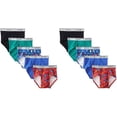 thumbnail image 2 of Fruit of the Loom 10-Pack Boys Assorted 100% Cotton Briefs Kids Underwear, Medium, 2 of 2