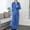 Blue, variant on SCSAlgin Womens Robes Warm Plush Winter Robe, Zip up Long Fleece Bath Robes Female, Zipper Bathrobes for Women