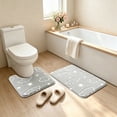 thumbnail image 4 of TACILIP Bathroom Decor, In The Dark Fleece Floor Mat Bathroom Absorbent Non Mat Toilet Two Piece Set Floor Mats, Home Gifts, 4 of 5