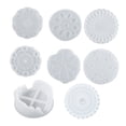 thumbnail image 3 of segolike Dessous de Verre en Silicone Époxy pour Fleurs 8 Pcs, 3 of 9
