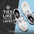 thumbnail image 6 of The Original Stretchlace | Elastic Shoe Laces | Round Stretch Shoelaces | White, 35 in (88 cm), 6 of 7