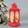 thumbnail image 4 of Linternas navideñas, pequeñas lámparas retro portátiles con pilas Luces nocturnas de Papá Noel Lámpara Vela LED Mesa Decoraciones de habitaciones de Navidad, 4 of 5