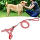 thumbnail image 5 of Arnés para perros reflectante de luz ajustable de nailon, correa para el pecho con cuerda para tirar (rojo), 5 of 12