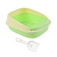 thumbnail image 4 of Caja de arena para gatos con rociador y esparcidor, bandeja de arena protectora para gatitos, inodoro para gatos Verde 40x33x16cm, 4 of 9