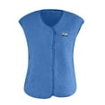 thumbnail image 4 of Women's Cropped Fuzzy Vest Casual Button Down Sleeveless Teddy Jacket Gilet Outerwear Coat, 4 of 5