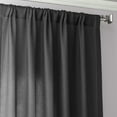 thumbnail image 6 of Ombre Black Faux Linen Sheer Curtain (1 Panel), Ombre Black, 50W X 96L, 6 of 10