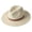 White, variant on Classic Panama Boater Sun Hat For Summer Beach Outdoor Travel Wide Brim Elegant Woven Straw