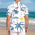 thumbnail image 4 of ZHANGDER Men's Hawaiian Shirt Short Sleeve Button Down Shirt Summer Tropical Beach Vacation Shirts, 4 of 7