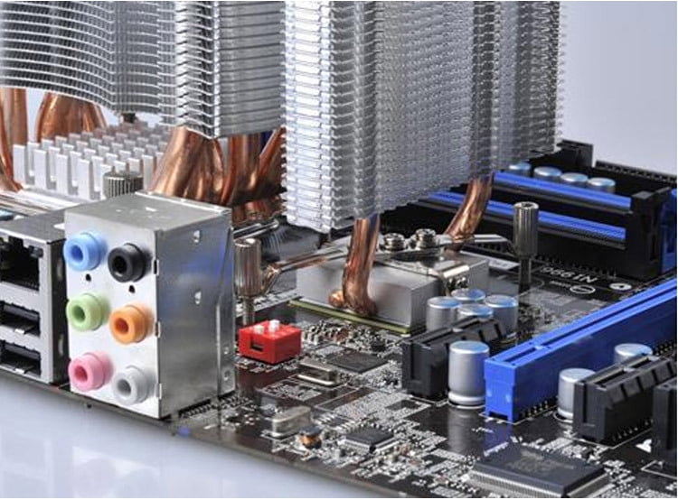 Motherboard NorthBridge Chipset Heatsink Heatpipes Radiator Aluminum Heatsink Motherboard/Northbridge Cooler Cooling Support 80mm CPU Fan