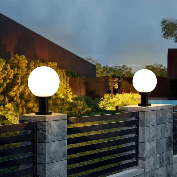 LEORX Outdoor Lighting Post Light White Simple Style for Home Decoration 1 Set