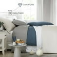 thumbnail image 5 of Southshore Fine Living, Inc. Rayon Derived from Bamboo Queen Duvet Cover Set with Pillow Shams, Bone, 5 of 6