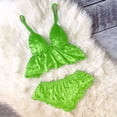 thumbnail image 2 of Mashaouyo 2025 Intimes Femmes Pyjama en Velours Col en V Ensemble Short Nœud Papillon, 2 of 3