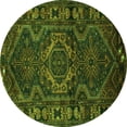 thumbnail image 1 of Ahgly Company Indoor Round Persian Green Traditional Area Rugs, 5' Round, 1 of 1