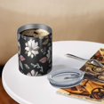 thumbnail image 3 of 12oz Coffee Tumblers Pioneer Flower Floral Print Pattern Stainless Steel Vacuum Insulated Travel Tumbler Coffee Cups Mug with Lid and Straw with Cleaning Brush for Cold & Hot Drinks, 3 of 5