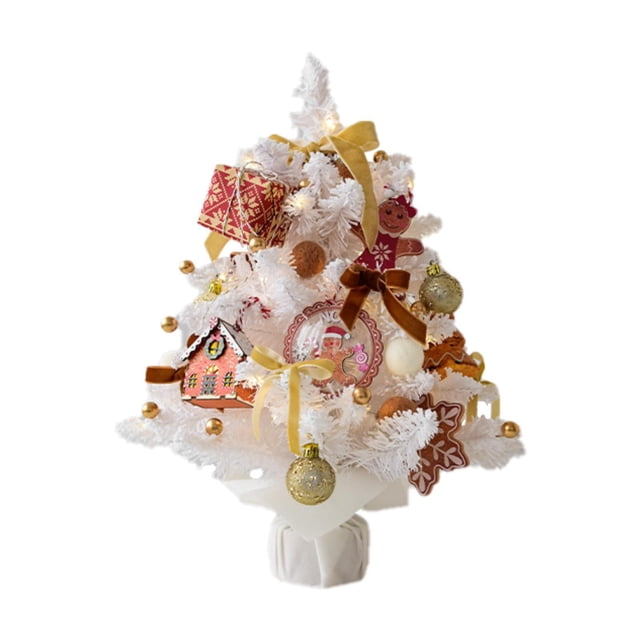 Árbol artificial de Navidad, regalo, decoración navideña para el hogar, sala de estar, vacaciones 45 centímetros