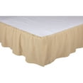 thumbnail image 3 of VHC Brands Burlap Vintage Farmhouse Ruffled Twin Bed Skirt Tan Cotton 39x76x16, 3 of 4