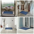 thumbnail image 4 of SIXHOME Outdoor Mat Non Slip Doormat 17"x30" Front Door Mat Outside Absorbent Rubber Welcome Mat Low Profile Dirt Trapper Indoor Outdoor Doormat Thicken Checker Entryway Rug Floor Mat Light Blue, 4 of 8