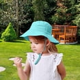 thumbnail image 7 of Kids Sun Hat Baby Wide Brim Cap Summer Beach Bucket Hat Infant Foldable Fishing Hat Adjustable Toddler Hat, 7 of 7
