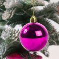 thumbnail image 4 of 6Pcs 4/5/6/7/8cm Christmas Hanging Ball Electroplating Shatterproof Bright Color High Gloss Smooth Scene Layout Plastic Xmas Tree Decoration Ball Pendant Party Supplies, 4 of 7