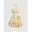 Yellow 2-XL, variant on Yellow 2 Gingham Daisy Print Ruched Halter Dress With Tiered Ruffle Skirt