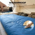 thumbnail image 6 of LiteHaven Double Sleeping Bag for Adults with 2 Pillows,XL Waterproof Lightweight Machine Washable Sleep Bag Cold Weather, 3-Season for Camping/Hiking/90.6×61 IN, 2-in-1 Zipper Converts to 2 Singles, 6 of 20