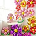 thumbnail image 2 of Globo de aluminio con forma de flor, margarita, rosa, varias flores, globos, decoración para bodas, cumpleaños, fiestas, San Valentín, 2 of 5