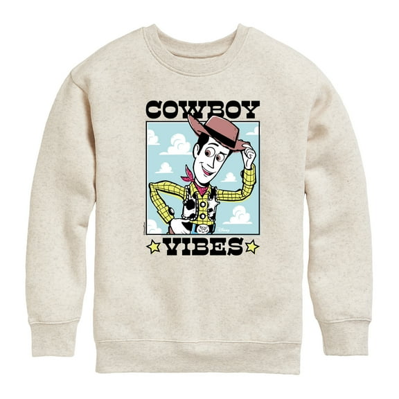 Toy Story 4 - Cowboy Vibes - Toddler & Youth Crewneck Fleece Sweatshirt
