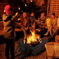 thumbnail image 6 of GRANDPATIO 32" x 32" Square Wood Burning Fire Pit with Spark Screen, Mesh Lid and Poker, 6 of 7