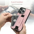 thumbnail image 4 of Allytechgroup Wallet Case for iPhone 16 Plus with Credit Card Slot, RFID Blocking PU Leather Stand Case Shockproof Protective Back Cover for iPhone 16 Plus Women Men, Pink, 4 of 10