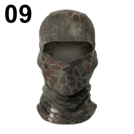 Camouflage Balaclava Full Face Mask Ski Bike Cycling Hunting Head Cover Scarf Cap Balaclava Men 09 Python Mountain