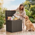 thumbnail image 6 of Homall 2PCS 31 Gallon Outdoor Deck Box In Resin with Seat, 6 of 7