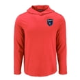 thumbnail image 2 of Men's-Cutter & Buck  Red San Jose Earthquakes Coastline Epic Comfort Eco Long Sleeve Recycled Hooded Shirt, 2 of 3