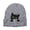 Grey, variant on Cute Cat Embroidery Knitted Winter Hat Cozy Lined Thermal Ear Cap For Cold Weather Comfort Pink One Size