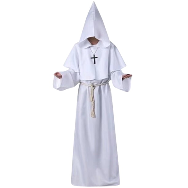 Clearance Halloween Costume Dress Up Product Information: Polyester Imported Pull-On Closure Machine Wash ▶MATERIAL: High Q Long Sleeved Monk Costume Monk Robe Wizardrobe Halloween Ghost