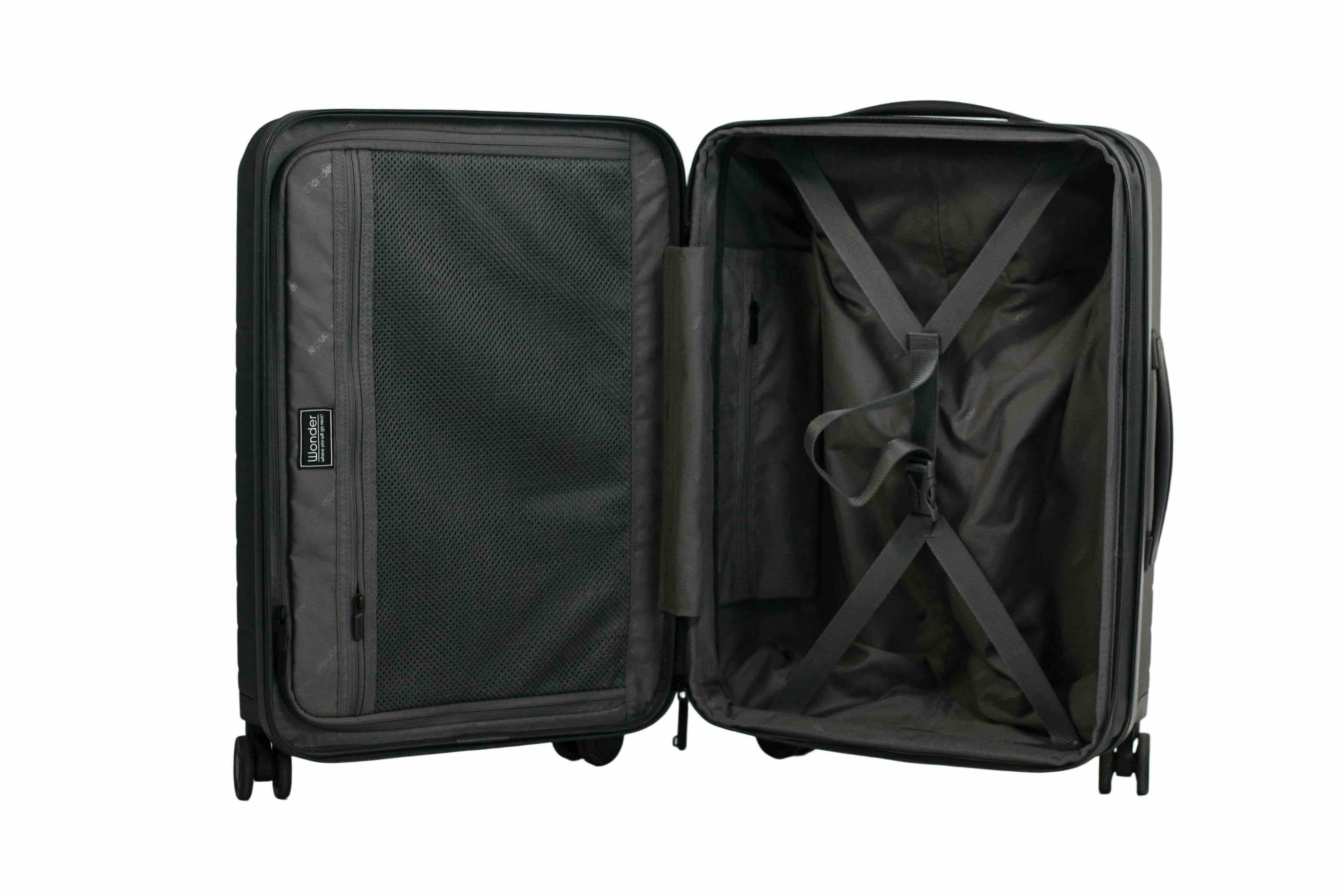 Wonder Barcelona 20" Hardside Spinner Carry-On Luggage with Front Pocket and Laptop Sleeve